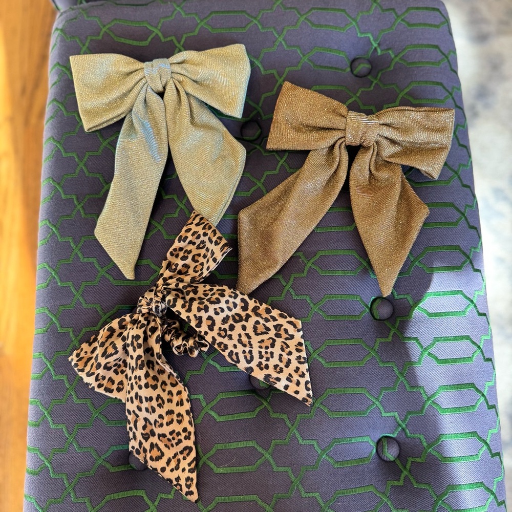 Set of Three Stylish Hair Bows